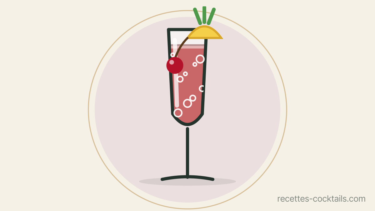 Champagne punch — Receta de cóctel | Recettes Cocktails